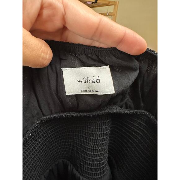 Aritzia Wilfred Genoa Midi Dress Size Small Black Classy Feminine - Picture 8 of 16